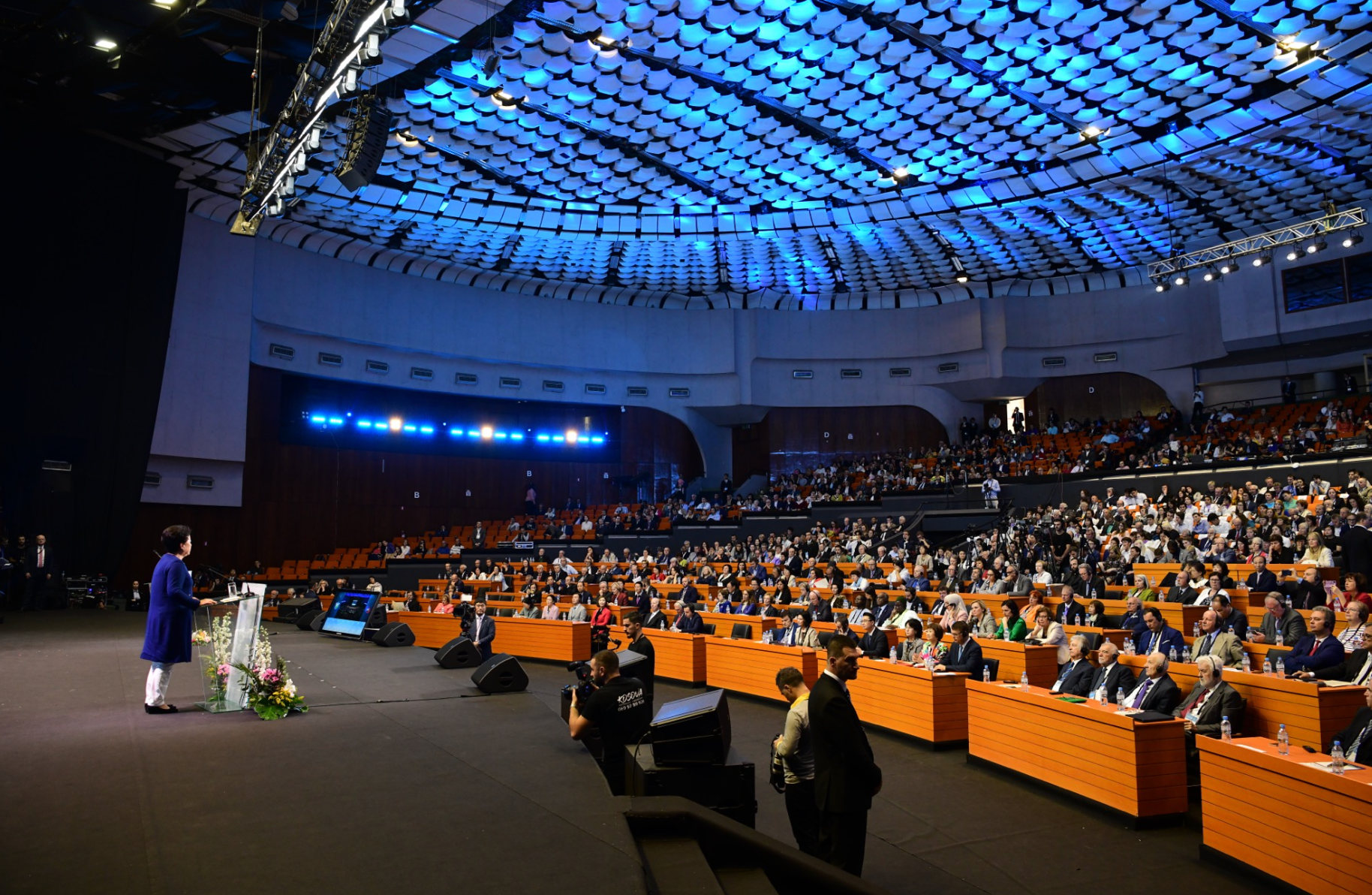 the Palace of Congresses in Tirana