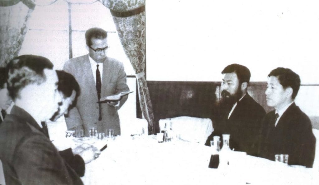 Religious leaders meet at Academy House in the hills of northern Seoul to prepare to inaugurate the Supra-denominational Christian Association