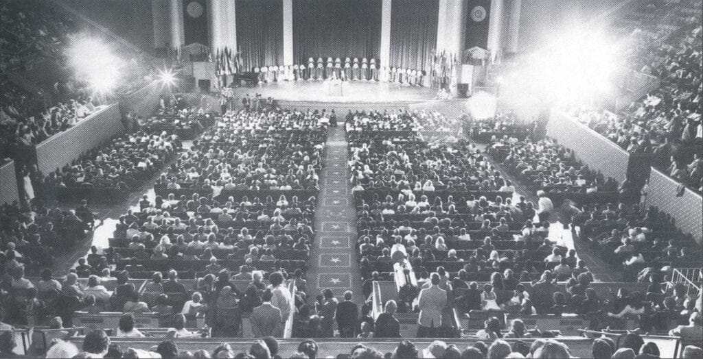 Father spoke in the Lisner Auditorium at George Washington University, Washington, DC, on February 19, 20 and 21.