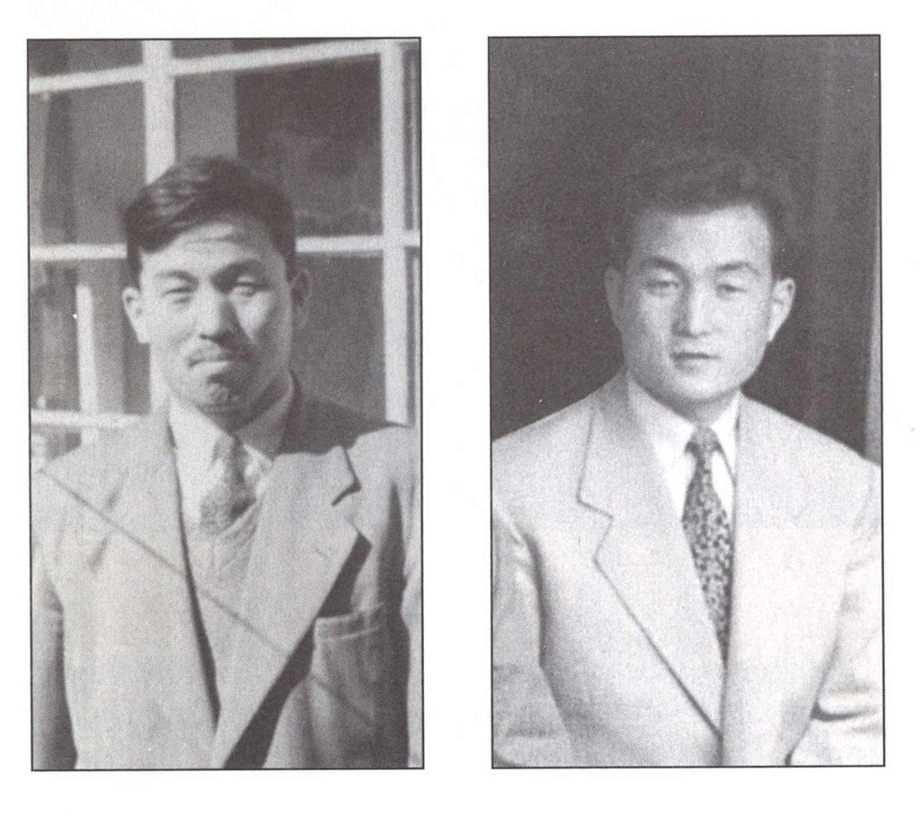 Left: Pak Chong hwa True Father’s fellow prisoner in Hungnam, who later travelled with him to south Korea during the war. Right: Kim Won dok a fellow prisoner and follower.