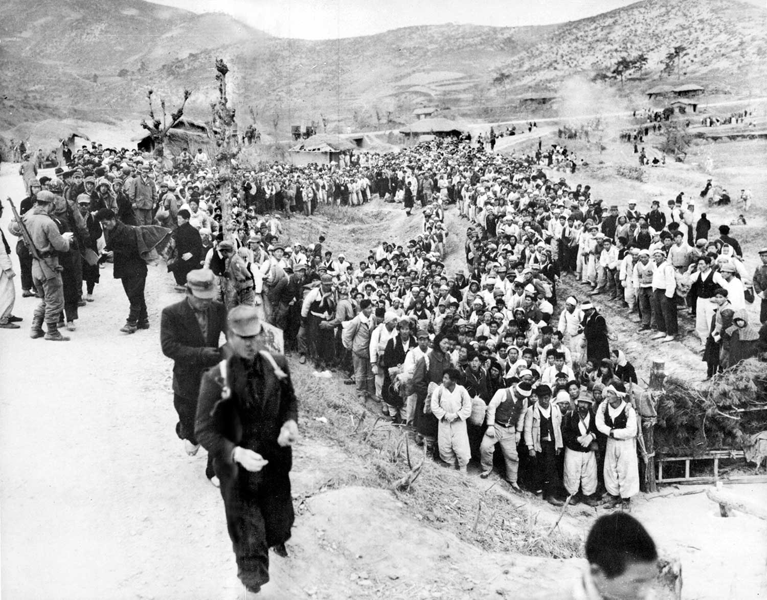 all the men were mobilized in a massive voluntary effort