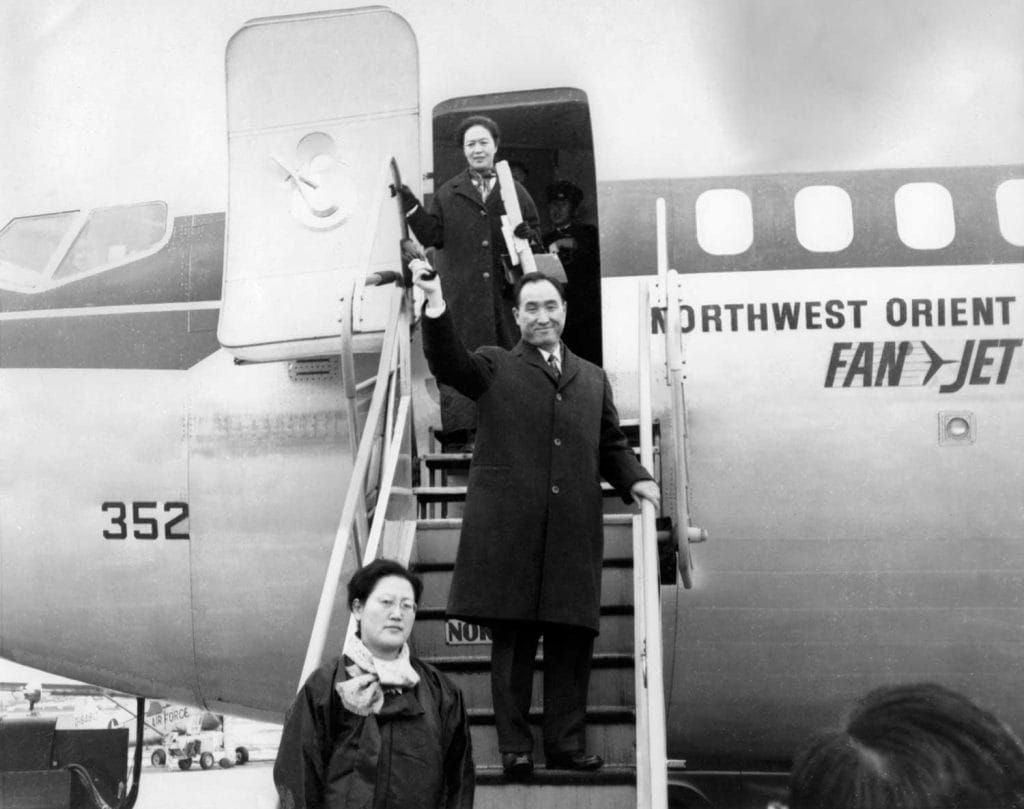 True Father arriving in Korea on October 10, 1965, concluding the first world tour;