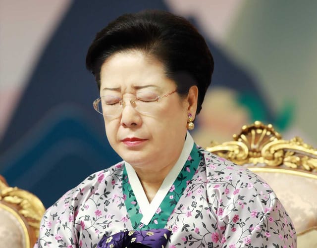 True Mother’s prayer at the Day of All True Things celebration at Cheon Jeong Gung 