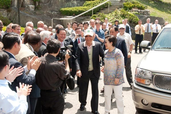 Dr. Sun Myung Moon and Dr. Hak Ja Han Moon
